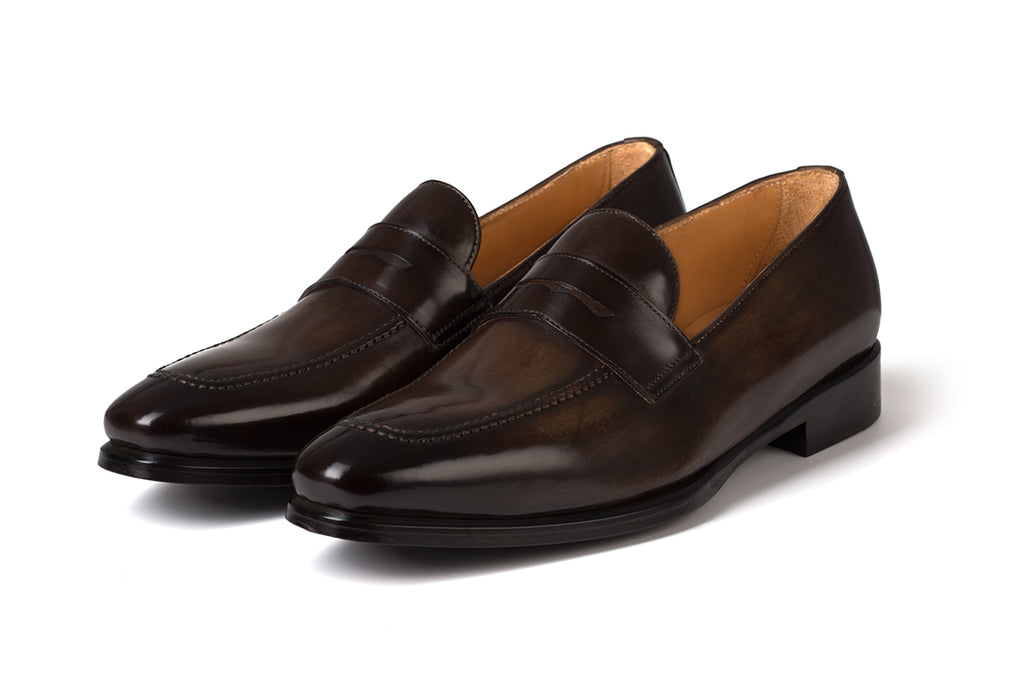 AVIMA LEATHER LOAFER PICASSO - BROWN